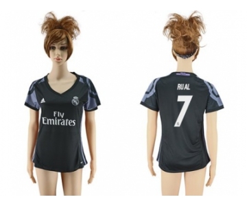 Women's Real Madrid #7 Rual Sec Away Soccer Club Jersey