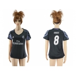 Women's Real Madrid #8 Kroos Sec Away Soccer Club Jersey