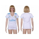 Women's Real Madrid Blank Home Soccer Club Jersey1