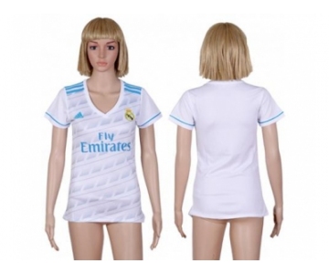 Women's Real Madrid Blank Home Soccer Club Jersey1