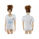 Women's Real Madrid Blank Home Soccer Club Jersey3