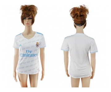 Women's Real Madrid Blank Home Soccer Club Jersey3