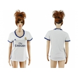Women's Real Madrid Blank Home Soccer Club Jersey6