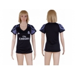 Women's Real Madrid Blank Sec Away Soccer Club Jersey