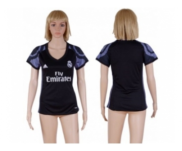 Women's Real Madrid Blank Sec Away Soccer Club Jersey