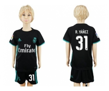 Real Madrid #31 R.Yanez Away Kid Soccer Club Jersey