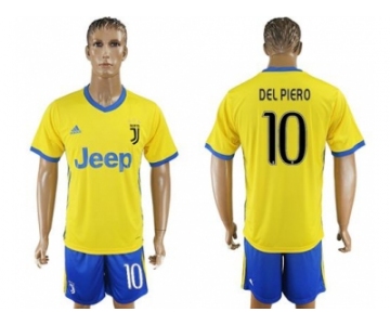 Juventus #10 Del Piero Away Soccer Club Jersey