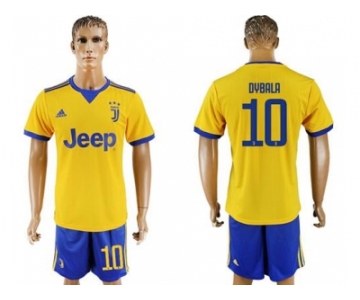 Juventus #10 Dybala Away Soccer Club Jersey