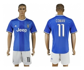 Juventus #11 Coman Away Soccer Club Jersey 1