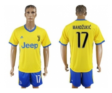 Juventus #17 Mandzukic Away Soccer Club Jersey 1