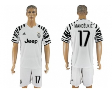 Juventus #17 Mandzukic SEC Away Soccer Club Jersey