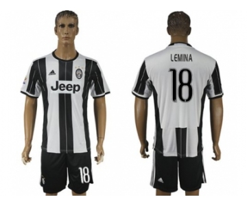 Juventus #18 Lemina Home Soccer Club Jersey 1