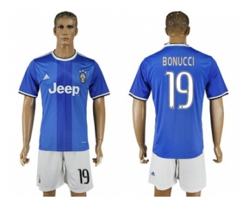Juventus #19 Bonucci Away Soccer Club Jersey 3