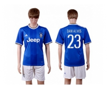 Juventus #23 Dani Alves Away Soccer Club Jersey 1