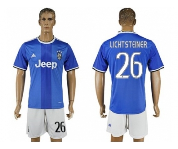 Juventus #26 Lichtsteiner Away Soccer Club Jersey 1