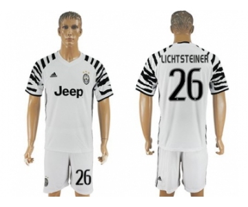Juventus #26 Lichtsteiner SEC Away Soccer Club Jersey