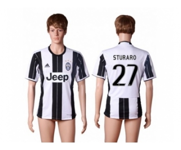 Juventus #27 Sturaro Home Soccer Club Jersey 3