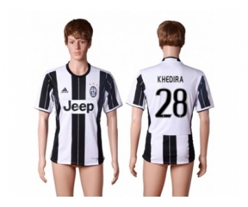 Juventus #28 Khedira Home Soccer Club Jersey 2