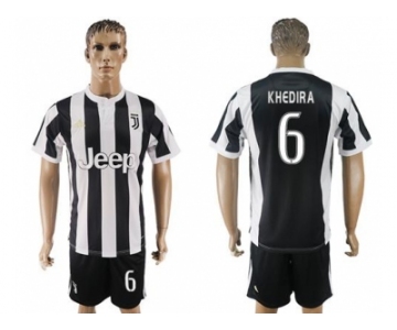 Juventus #6 Khedira Home Soccer Club Jersey 1
