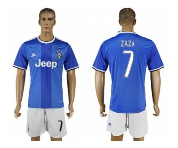 Juventus #7 Zaza Away Soccer Club Jersey 2