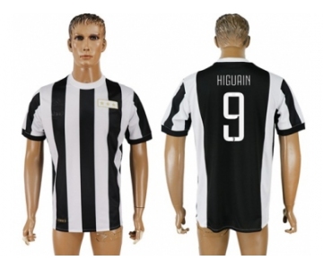 Juventus #9 Higuain 120th Anniversary Soccer Club Jersey