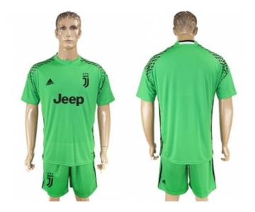 Juventus Blank Green Goalkeeper Soccer Club Jersey