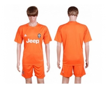 Juventus Blank Orange Goalkeeper Soccer Club Jersey