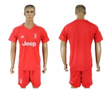 Juventus Blank Red Goalkeeper Soccer Club Jersey
