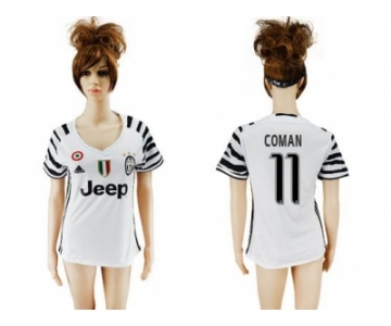 Women's Juventus #11 Coman Sec Away Soccer Club Jersey