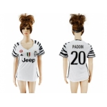 Women's Juventus #20 Padoin Sec Away Soccer Club Jersey