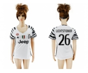 Women's Juventus #26 Lichtsteiner Sec Away Soccer Club Jersey