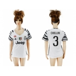 Women's Juventus #3 Chiellini Sec Away Soccer Club Jersey