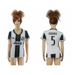 Women's Juventus #5 Dgbonna Home Soccer Club Jersey