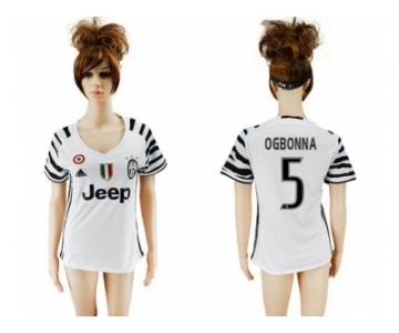 Women's Juventus #5 Ogbonna Sec Away Soccer Club Jersey