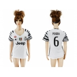 Women's Juventus #6 Pogba Sec Away Soccer Club Jersey