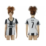 Women's Juventus #7 Zaza Home Soccer Club Jersey