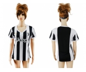 Women's Juventus Blank Home Soccer Club Jersey
