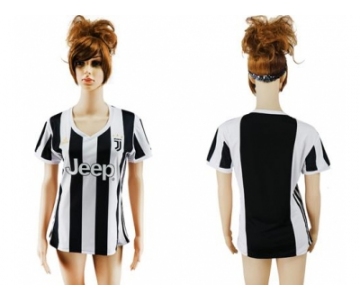 Women's Juventus Blank Home Soccer Club Jersey