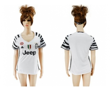 Women's Juventus Blank Sec Away Soccer Club Jersey