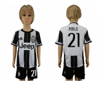 Juventus #21 Pirlo Home Away Kid Soccer Club Jersey