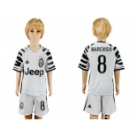 Juventus #8 Marchisio Sec Away Kid Soccer Club Jersey