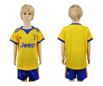 Juventus Blank Away Kid Soccer Club Jersey