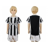 Juventus Blank Home Kid Soccer Club Jersey