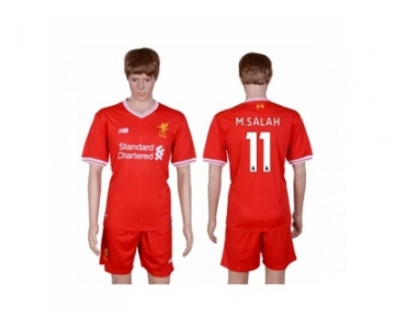 Liverpool #11 M.Salah Red Home Soccer Club Jersey