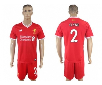 Liverpool #2 Clyne Red Home Soccer Club Jersey