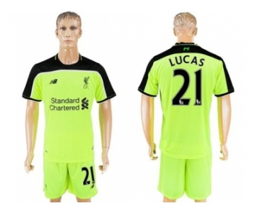 Liverpool #21 Lucas Sec Away Soccer Club Jersey