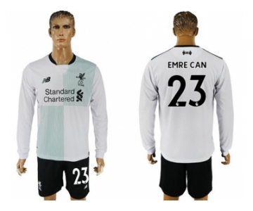 Liverpool #23 Emre Can Away Long Sleeves Soccer Club Jersey