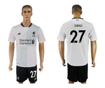 Liverpool #27 Origi Away Soccer Club Jersey1