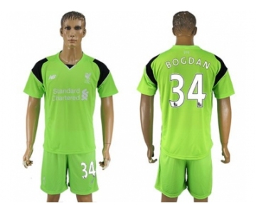 Liverpool #34 Bogdan Green Goalkeeper Soccer Club Jersey1