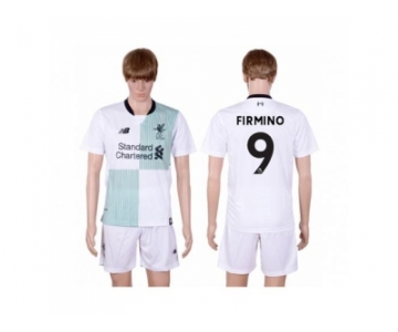 Liverpool #9 Firmino Away Soccer Club Jersey